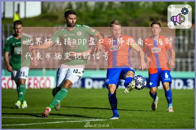 世界杯竞猜app盘口升降指南：何时代表市场变化的信号